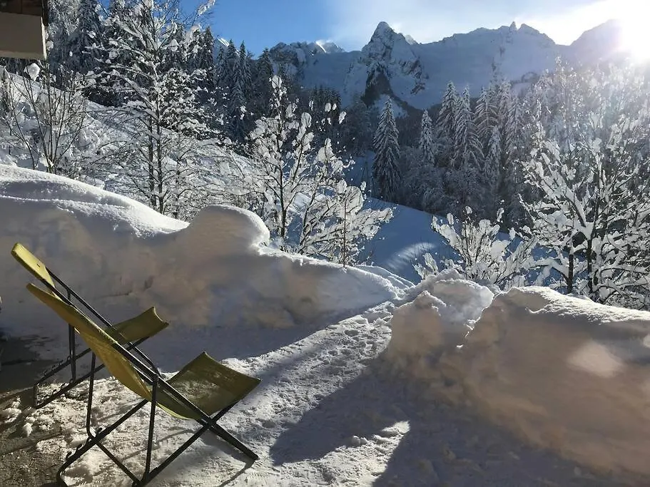 르그랑보르낭 Le Nid Du Farzy, Au Coeur Des Aravis 아파트 0*,